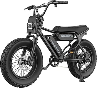 MACFOX X7 Electric Bike for Adults, 750W EBike with Hydraulic Brakes, 48V 13Ah Removable Battery 30 Mile Range, Upgraded 20x5.0 Rear Fat Tire for School/City/Town Commuting (UL2849 & Class-3)