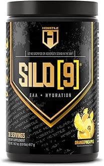 SILO[9] EAA + Hydration Powder – Essential Amino Acids with Electrolytes, EAA BCAA Intra Workout Powder & Post Workout Recovery, Orange Pineapple, 30 Servings
