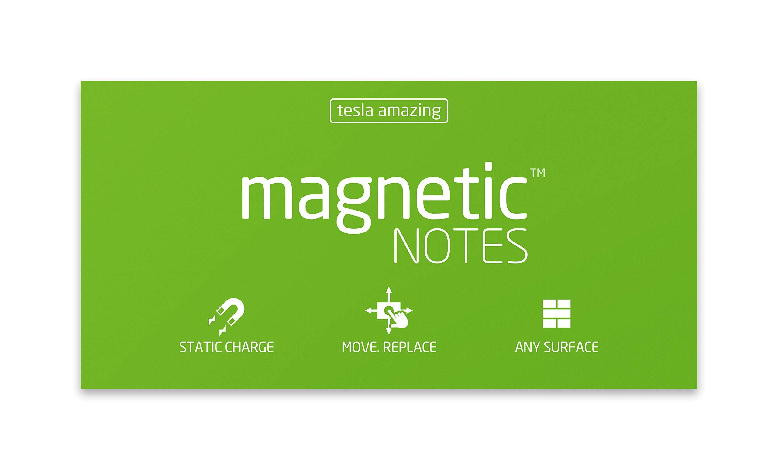 Tesla Amazing L Size Magnetic Notes - Green