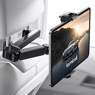 Lamicall Telescopic Arm Rear Seat Tablet Holder: Headrest, iPad Car Holder Stand, Bar Range 72mm-153mm, Compatible with iPad 10 10th Generation, iPad pro, mini, Air, android, 4.7-11 inch Smartphones,Global Recycled StandardGlobal Recycled StandardGlobal Recycled Standard