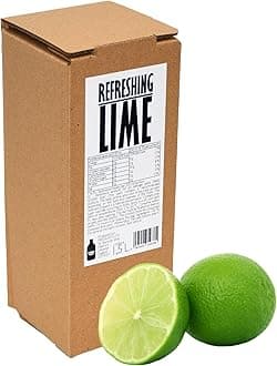 PRESSUICE Fresh Lime Juice not from concentrate - 1 carton 1,5 liters - Fruit Pure Limes Juices NFC - Pressed Semi Sweet Drink - No added Sugar - Natural Free Press drinks - For Cocktails