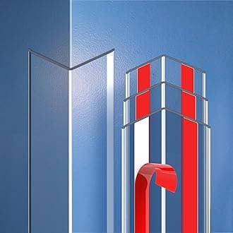 Clear Self-Adhesive Wall Corner Protectors-4 PCS of Corner Guards & Edge Protector for Baby, Furniture, Door, Tables, Cover Sharp Furniture, Easy to Install (3cmx150cm/1.18inx59.1in)