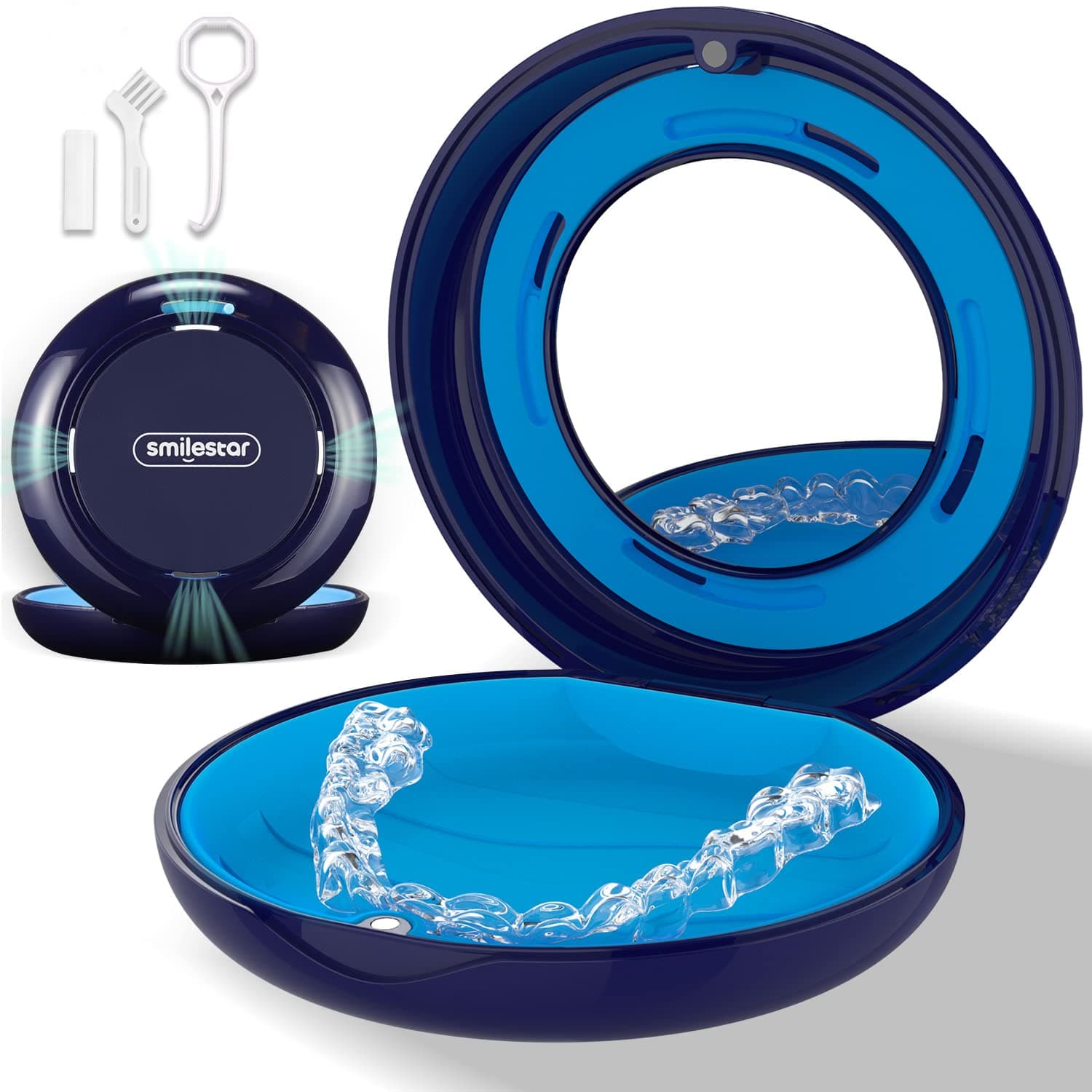 Heigoeost Slim Round Retainer Case (Blue)