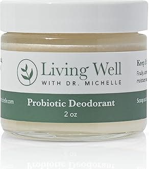 Probiotic Whole Body Deodorant Cream | Unscented, Aluminum-Free & Paraben-Free | Natural Deodorant for Sensitive Skin, Underarms & Beyond