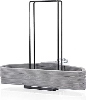 EASTTOWEST Hanger Organizer Stacker for Closet Laundry Room,Holds up 110 Wire Hanger,Black Carbon Steel Clothes Hanger Storage Rack Holder for Adult or Child