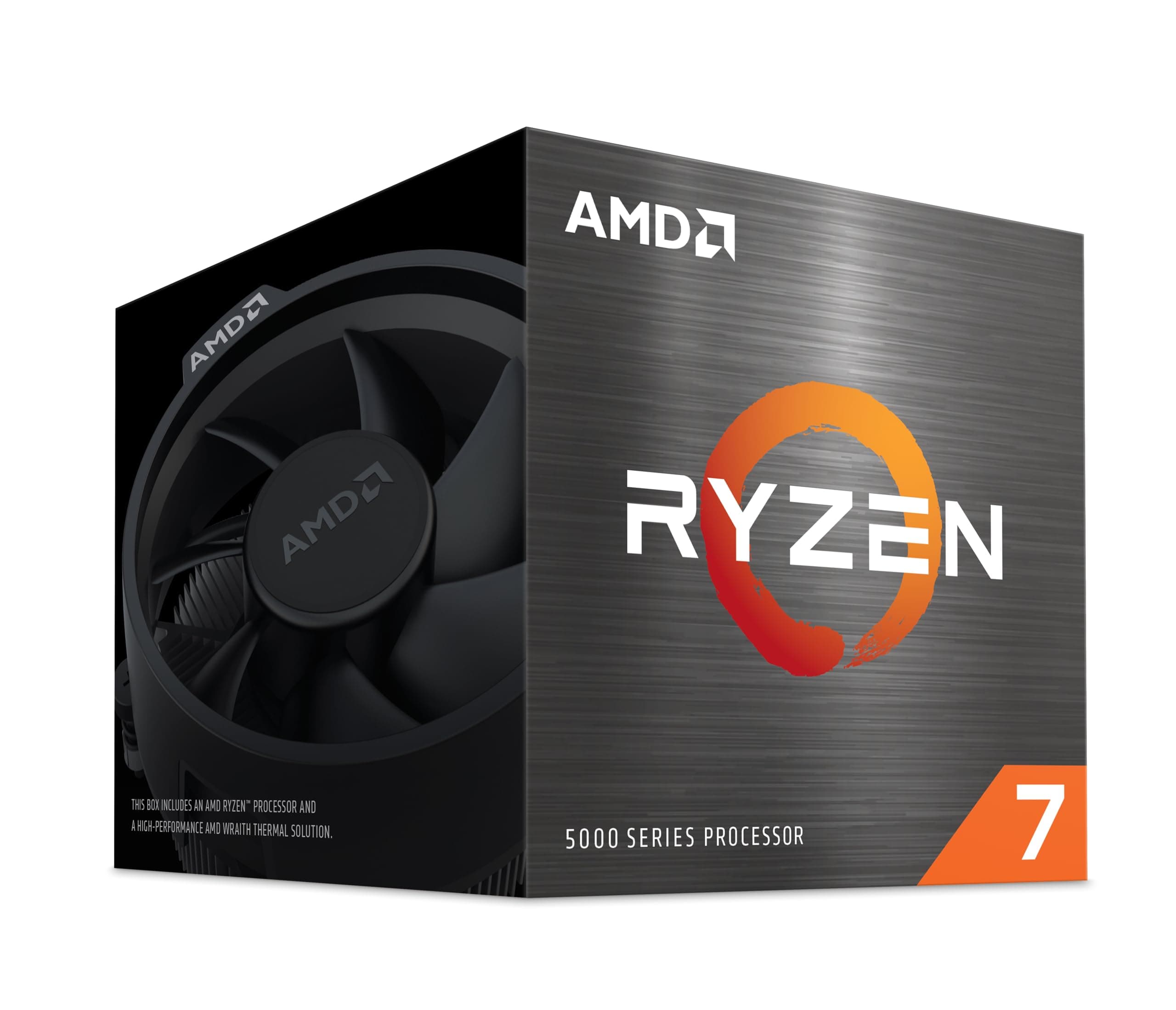 AMD Ryzen 7 5700 Processor (8 Cores/16 Threads, 65W DTP, AM4 Socket, Cache 20MB, Up to 4.6 GHz Frequency Boost, Wraith Spire cooler)
