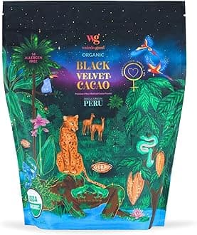 Weirdo Good Black Velvet Cacao, 3 lb – Organic, Allergen-Free, Premium Ultra-Alkalized Cocoa Powder for Baking
