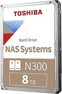 N300 8TB NAS 3.5-Inch Internal Hard Drive - CMR SATA 6 GB/s 7200 RPM 512 MB Cache - HDWG780XZSTA