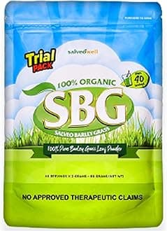 Salveo Barley Grass Powder in Trial Pack, 80grams, 100% Pure and Organic