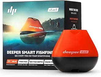 Deeper Start Fish Finder - Portable and Depth Finder for Recreational Fishing from Dock, Shore, Bank or Kayak | Castable Deeper Smart Sonar with Free User Friendly App