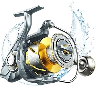 KastKing Kapstan Elite Saltwater Spinning Fishing Reel, Up to 55LBs Max Drag, IPX6 Waterproof & Corrosion-Resistant Bearing System - Ideal Fishing Gifts for Saltwater Fishing