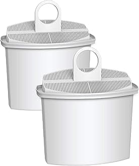 AQUA CREST Coffee Water Filter, Replacement for Braun® KWF2, 3105, 3107, 3112, 3116, KF600/580/510, KF190/180, KF157/150/145, KFT16, Braun® Coffee Maker Filter Replacement, TÜV SÜD Certified (2 Pack)