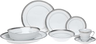 Noritake Crestwood Platinum 50 Piece Set, Service for 8