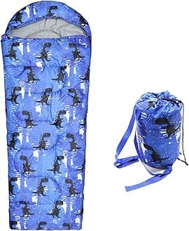 tuphen Kids Sleeping Bags - Camping Sleeping Bags with Carry Bag - Compact Sleeping Bag for Hiking, Backpacking 3 Season Warm & Cool Weather, Lightweight Waterproof Outdoor Travel for Boys Girls