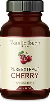 Pure Cherry Extract for Baking and Flavoring - 4 OZ - Premium Quality Natural Flavors for Baked Goods, Desserts, & Cooking