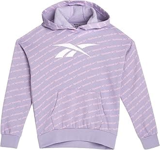 ReebokGirls’ Sweatshirt – Fleece Pullover Hoodie Sweatshirt - Casual Top - Fashion Hoodie Sweatshirt for Girls (7-16)
