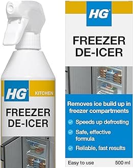 HG Fridge Freezer De-Icer - Quick-Acting Ice Remover & Defrosting Spray for Fast Cleaning - 500ml