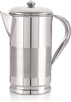 Neelam Stainless Steel Lemon Jug - 2 LTR, Durable & Elegant Beverage Jug for Serving Lemonade, Water & Other Drinks, Ideal for Daily Use, Parties, Special Occasions, Easy to Clean & Maintain.