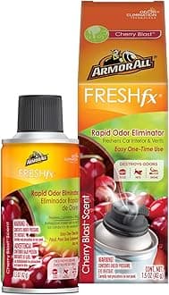Armor AllFresh FX Smoke X Car Odor Eliminator Spray, Car Air Freshener Spray, Cherry Blast Scent, 1.5 Oz