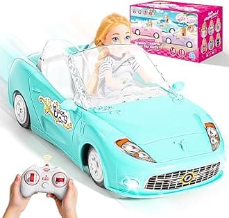 Blue Remote Control Car for Girls, 1:18 Scale RC Cars with LED Light, 2.4 GHZ Pink Truck Toy for Toddlers Kids, Birthday R/C Toys for Boys Girls Aged 4-7 (Batteries Not Included)