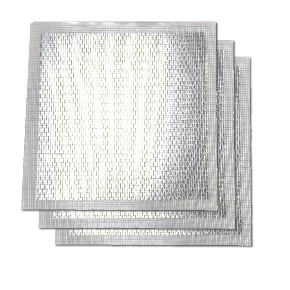 Wal-Board 8" x 8" Drywall Repair Patch - Adhesive Mesh and Aluminum (3-Pack)