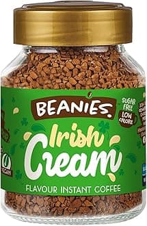 Beanies|Instant Flavoured Coffee |Irish Cream|Low Calorie, Sugar Free|50 g|Pack of 1