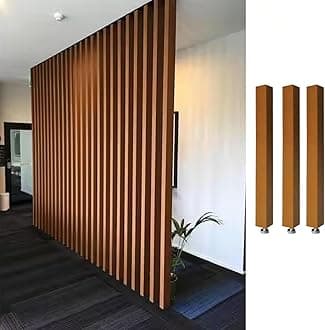 Room Divider Modern DIY Room Divider for Privacy Screen/Doorway/Studio Apartment, Square Wall Partition Floor to Ceiling Design, Easy to Install & Remove (Color : 3pcs Height, Size : 140cm/55.1in/