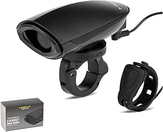 dB140 Bike Horn, Upgraded V3 Model, World's Loudest Bicycle Horn for Increased Rider Safety, Remote Trigger and Upgraded Mounting System Included