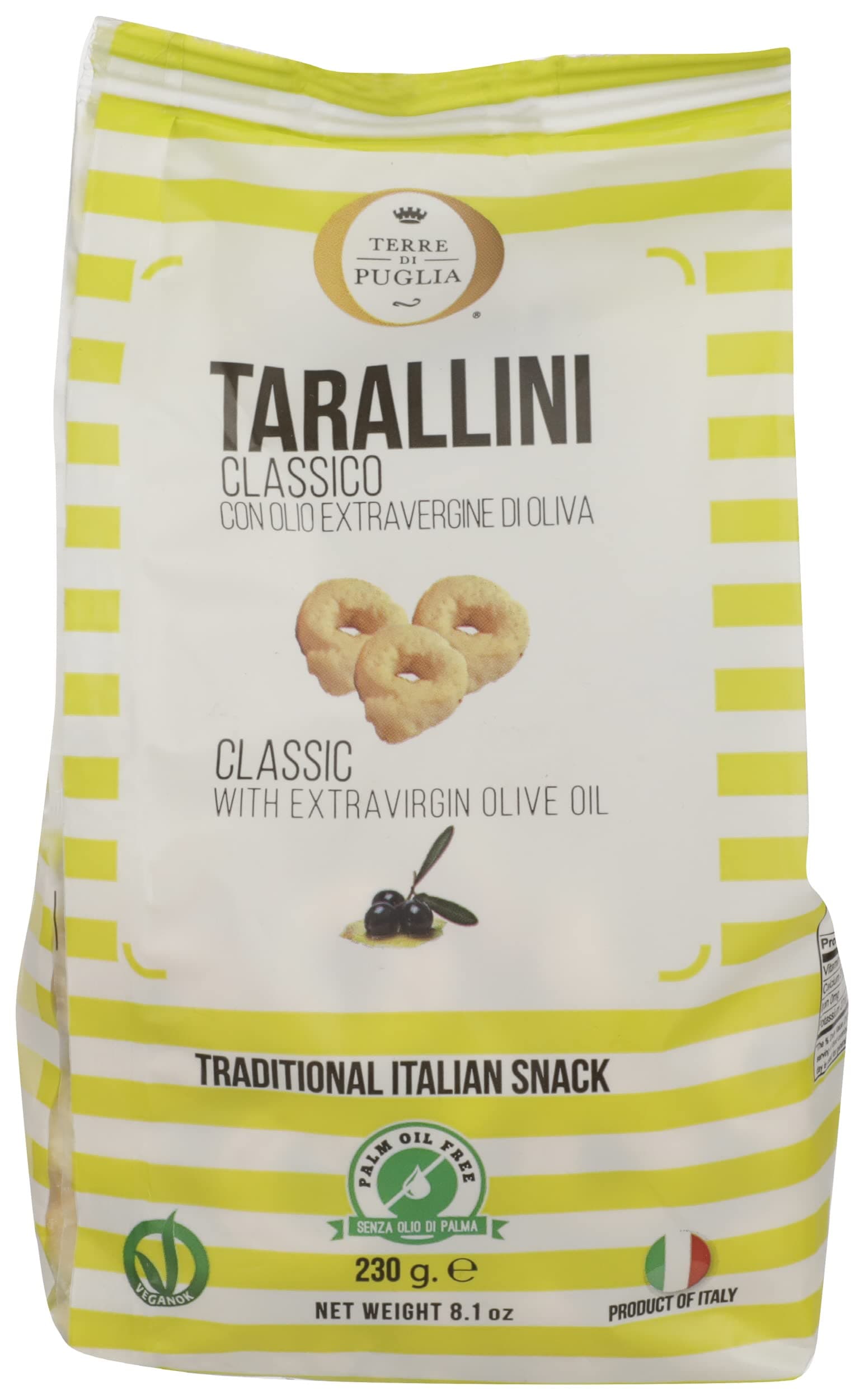 Classic Tarallini From Apulia, 8.1 OZ