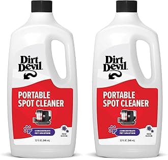 Dirt Devil Pet Portable Spot Cleaner Solution, 32 oz.,Fresh Blossom Scent, Upholstery &Carpet Shampoo Solution, Eliminates Pet Messes and Odors, Pair Portable Spot Cleaners(Pack of 2)