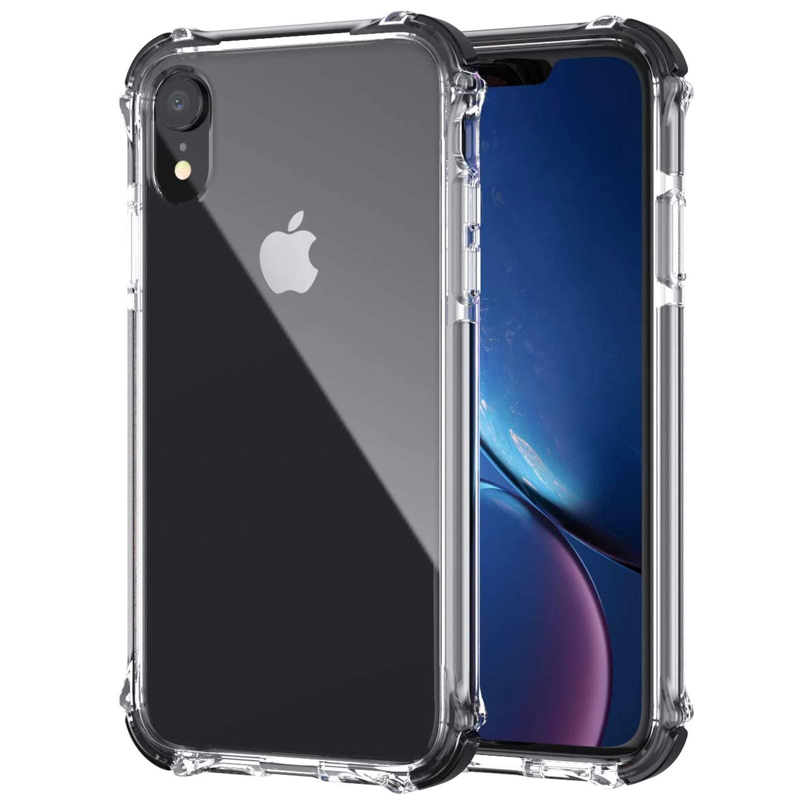 GPFILE Clear Shockproof iPhone XR Case - TPU Soft Bumper with Drop Resistance for 6.1 inch