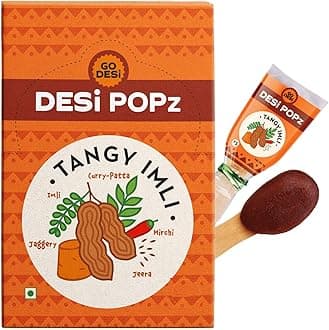 GO DESi Popz Imli Pop, 40 Pieces, Imli Candy, Tamarind & Jaggery Candy, Tangy, Lollipop, Digestive, 320 g
