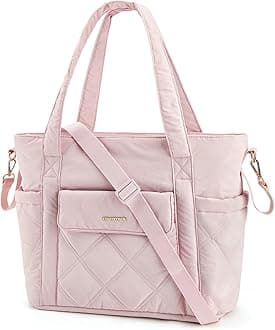 Diaper Bag Tote, Small Baby Bag with Insulated Pockets, Lightweight, with Stroller Straps, Gym Bag with Yoga Strap