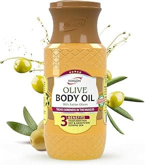 Nimson Olive Body Oil 200ml | Deep Moisturization & Soothing Relief | Hydrating Formula with Italian Olives | For Dry Skin & Radiant Glow | Ethically Sourced