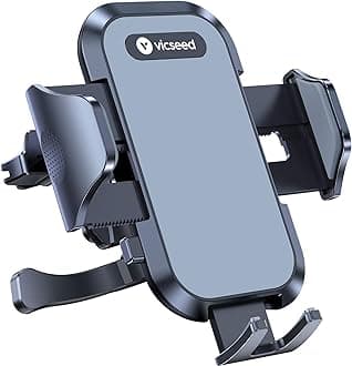 VICSEED[2024 Upgrade Ultra Stable Car Phone Holder Mount, [Never Fall Off & Won't Break] Universal Air Vent Phone Mount for Car Easy Clamp Phone Holders for Your Car for iPhone 15 Pro Max 14 13 12