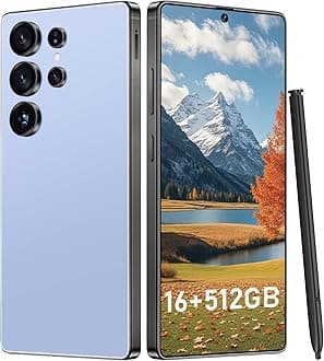 I25 Ultra: Powerhouse 16GB/512GB, 2-Day 7000mAh Battery, Huge 6.99" Android 14 Phone w/Built-in Stylus - Your All-in-One Device The Superior Choice (Titanium Blue)