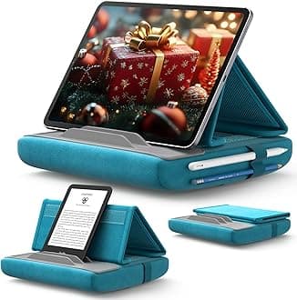 JSAUX Tablet Pillow Stand, Tablet Stand Holder Dock for Lap, Bed and Desk Compatible with iPad Pro 11 10.5 9.7 10.2 Air Mini, Kindle, Tablets, Phones, E-Reader, Books and More 4-10.9'' Devices Green