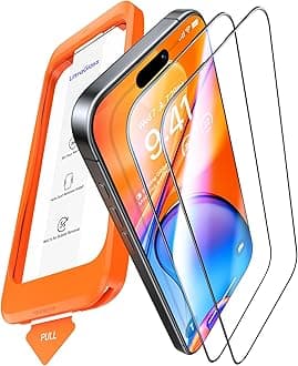UltraGlass Unbreak Top 9H+ Glass for iPhone 16 Pro Screen Protector 6.3 inch (3.6M Military Grade Shatterproof) Screen Protector 16 Pro Tempered Glass (Longest Durability)
