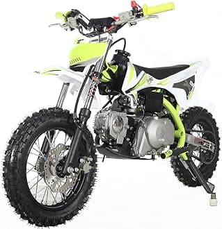 X-PRO X12 110cc Dirt Bike Automatic Transmission Electric Start Gas Dirt Bike Pit Bikes Youth Dirt Pitbike,12"/10" Tires!