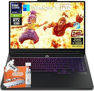 Legion Pro 7i Gen 10 Gaming Laptop 2025, GeForce RTX 5080 16GB GDDR7, Intel Ultra 9 275HX 24-Core 5.4GHz, 16" WQXGA OLED 500nits 240Hz, 32 GB DDR5, 1 TB SSD, Wi-Fi 7, Win11 Pro, w/Accessories