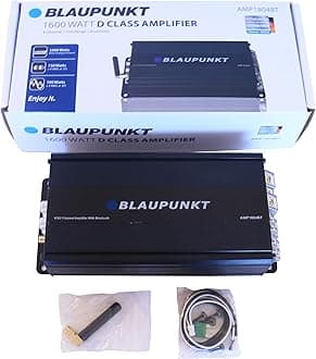 AMP1804BT Car Audio 4-Channel Class D Amplifier 1600W with Bluetooth Full Range Amp.