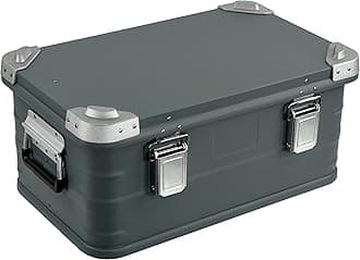 Eylar Crossover Aluminum Overland Storage, Trunk, Metal Cargo Case, Storage Box (30L Small, Gray)