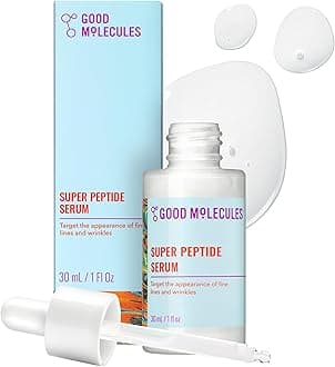 Good Molecules Super Peptide Serumc 1 Fl. Oz! Formulated With Peptides And Copper Tripeptides! Helps To Hydrate, Brighten, And Smooth For A Healthy, Youthful-Looking Glow! Vegan & Cruelty Free!