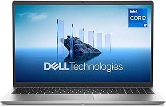 15 Laptop DC15250-15.6-inch FHD 120Hz Display, 13th Gen Intel Core i7-1355U, 16GB DDR4 RAM, 512GB SSD, Intel UHD Graphics, Windows 11 Home, Onsite Service - Platinum Silver
