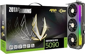 Gaming GeForce RTX 5090 AMP Extreme Infinity DLSS 4 32GB GDDR7 512-bit 28 Gbps PCIE 5.0 Gaming Graphics Card, IceStorm 3.0 Advanced Cooling, Spectra 2.0 ARGB Lighting, ZT-B50900B-10P