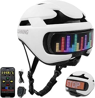 Smart Bike Helmet with Light: Bicycle Helmets for Adult Teens for Mountain & Road Cycling Electric Scooter Skateboard Skating