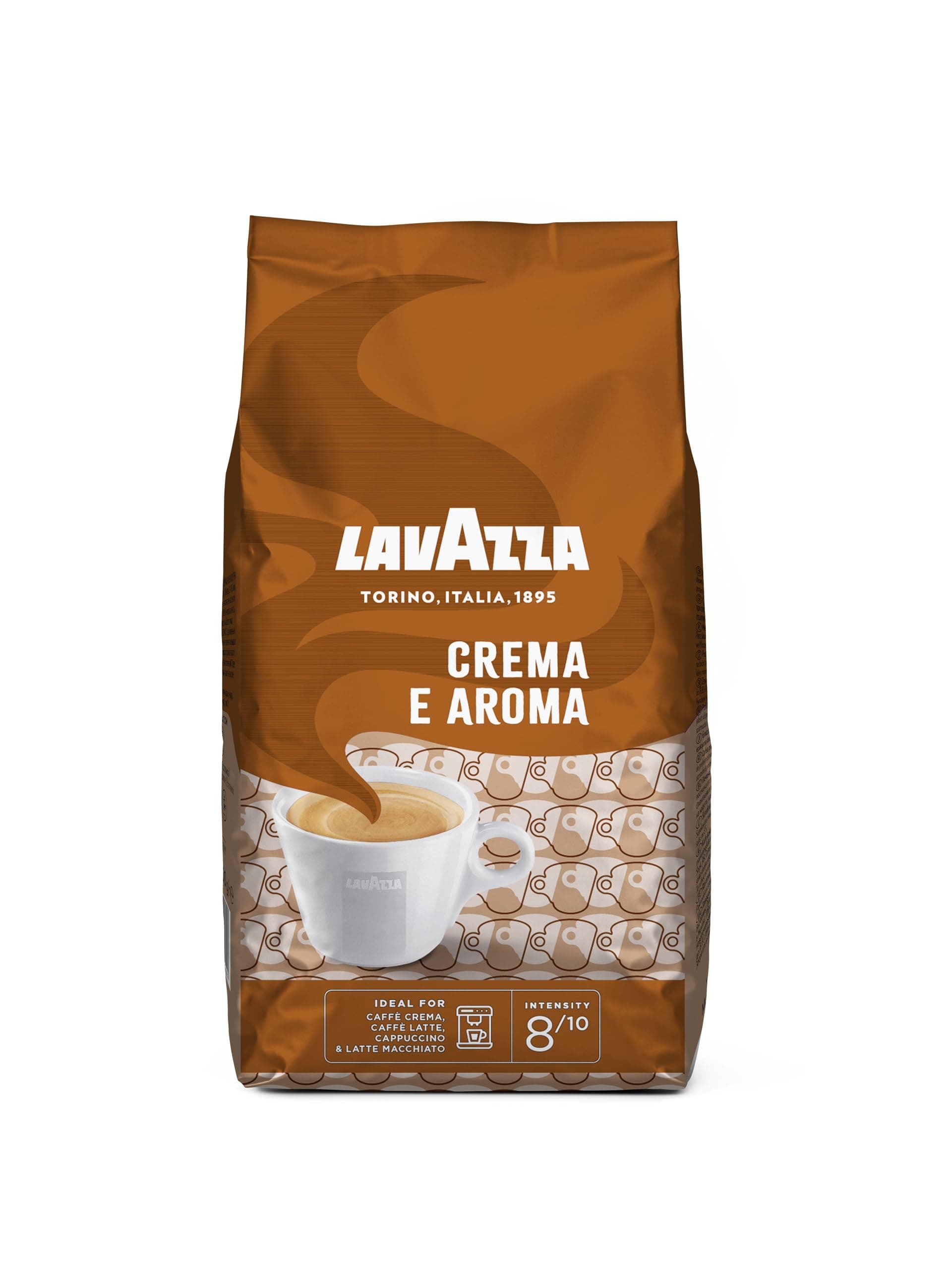 Lavazza Espresso Crema & Aroma Coffee Beans, Medium Roast, 1 Kg, Gold