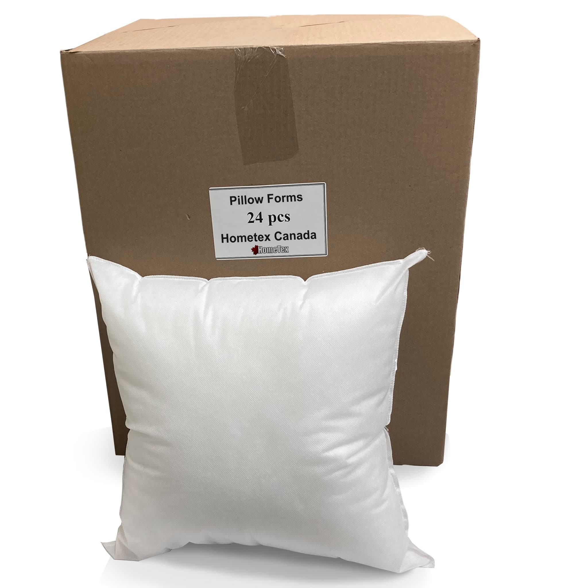 Hometex Canada Pillow Insert 12" x 18" Polyester Filled Standard Cover (24 Pack Wholesale)