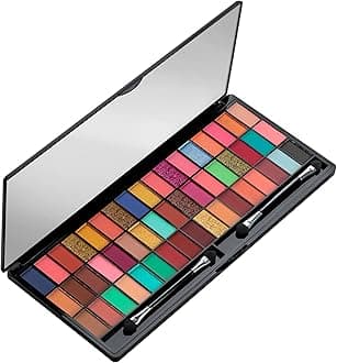 Ultra Pigmented 51 Colors Eyeshadow Palette with Brush | Easy to Blend, Long Wearing Eye Makeup Palette | Eyeshadow Palette with Matte & Shimmery Shades (Multicolor - 01)