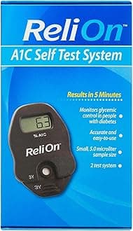 ReliOn FastA1C At-Home Diabetes Test A1C System